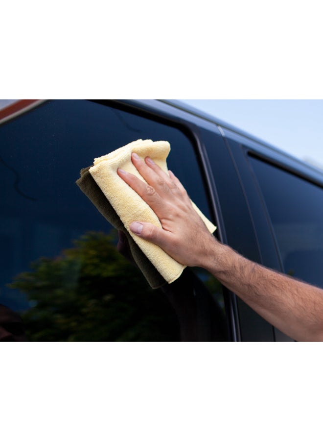 ميجواير طقم مكون من 3 قطع من مناشف ميكروفايبر متعددة الأسطح لإعادة اللمعان الفائق 16 × 24 إنش X2020 - Image 4